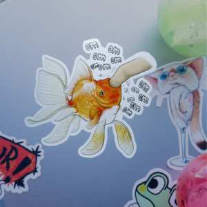 Baka Fish 3" Sticker