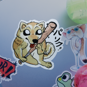 Bonk Dog 3" Sticker