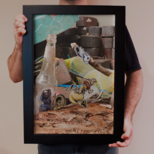 Paper in Bottle, Thief Smash Poster 13"W x 19"H